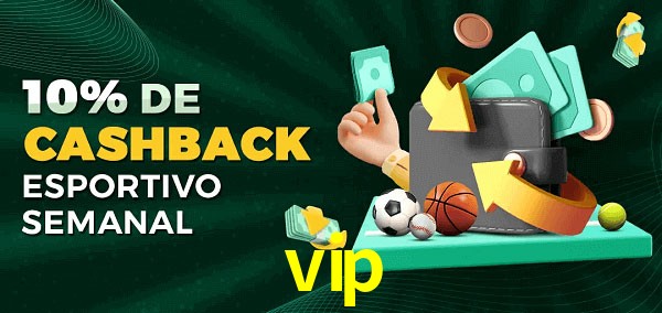 10% de bônus de cashback na vip